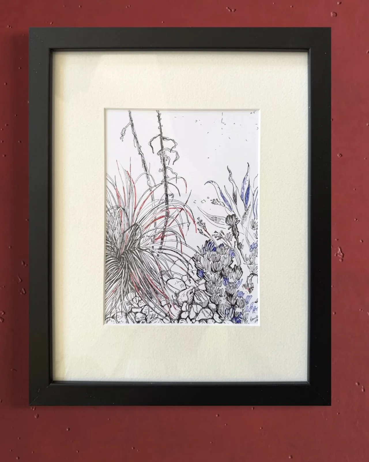 Sycylijskie rośliny — oryginalny obraz akrylowy, Yani Art